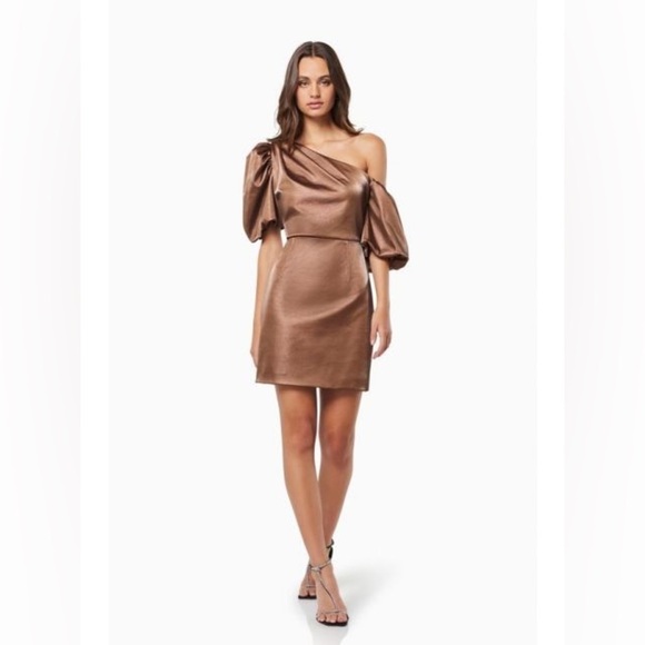 Elliatt Marie Mini Dress in Bronze - Picture 3 of 6